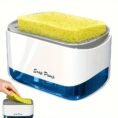 2 in 1 Liquid Soap Dispenser Auto Soap Pump With Sponge Holder Latest Kitchen Tool Good Quality