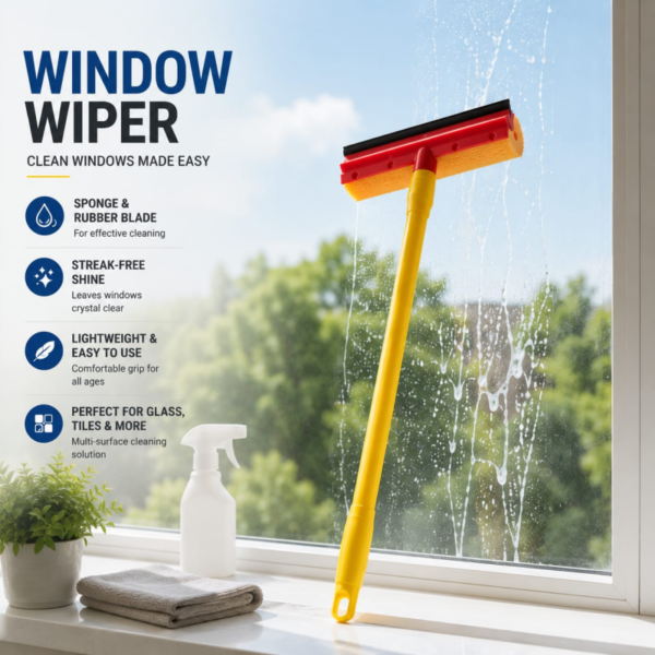 2 in 1 Squeegee Window Glass Wiper - Best Price in Pakistan