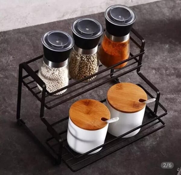 2 Layer Metal Spice Rack - Online in Pakistan