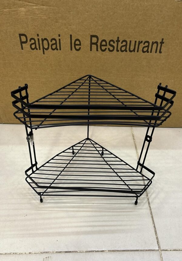 2 Tier Multipurpose Organizer for Kitchen & Bathroom (With screw hooks) - for Home Use