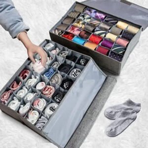 24 Grids Socks Organiser - with Cash on Delivery