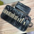 24 Pcs Advanced Makeup Eyebrow Shadow Cosmetic Brush Set Kit With Pouch