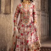 Floral Printed Embroidered Chiffon 3-Piece Unstitched Suit for Women - Multicolor - view 2