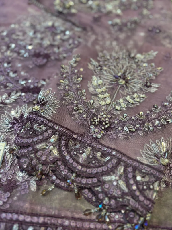 Couture Embroidered Wedding Saree for Women - Luxury Bridal Wear - view 2