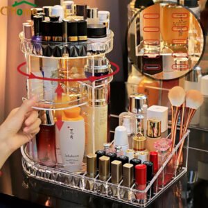 2in1 360 Rotating Cosmetic Organizer - Online in Pakistan
