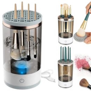 3-in-1 Rechargeable Makeup Brush Cleaner & Dryer Stand