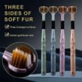 3 Sided Soft Bristles Toothbrush Non Slip Deep Cleaning Triple Head Tooth Brush Soft Toothbrushes for Adults and Kids Pa