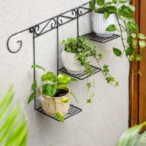 3 Tier Iron Wall Plant Shelf - High Quality
