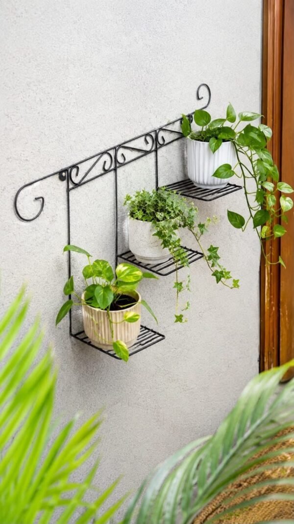 3 Tier Iron Wall Plant Shelf - High Quality