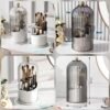 Dustproof Rotating Makeup Brush Holder - Luxury Cosmetic Organizer Box