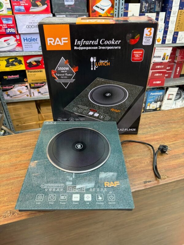 3500W Pure Marble Glass Cooking Stove with Digital Light Display