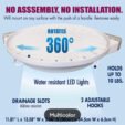 360 Rotating Triangle Shelf Bathroom Corner - Online in Pakistan
