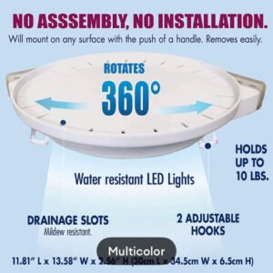 360 Rotating Triangle Shelf Bathroom Corner - Online in Pakistan