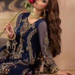 Embroidered Chiffon 3-Piece Unstitched Suit for Women - Festive Party Wear - view 6