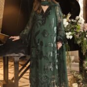 Embroidered Chiffon 3-Piece Suit for Women - Premium Wedding Edition - view 8