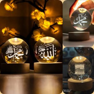 3D Ball Crystal Glass Light Table Lamp