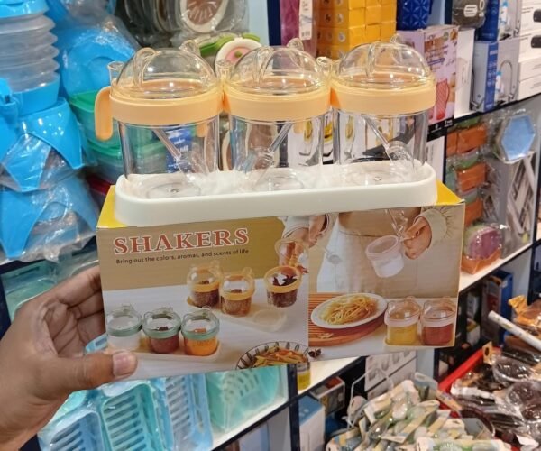 3piecebearshapedspic-2 3-piece bear-shaped spice and seasoning shaker set"SHAKERS" boxes — photo 2 (Al-Atabah PK)