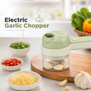 4 in 1 Handheld Electric Vegetable Cutter USB Rechargeable Vegetable Cutter Slicer - with Cash on Delivery