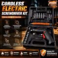 47-Piece Rechargeable Rechargeable Screwdriver Kit