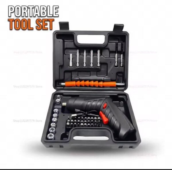 47-Piece Rechargeable Rechargeable Screwdriver Kit