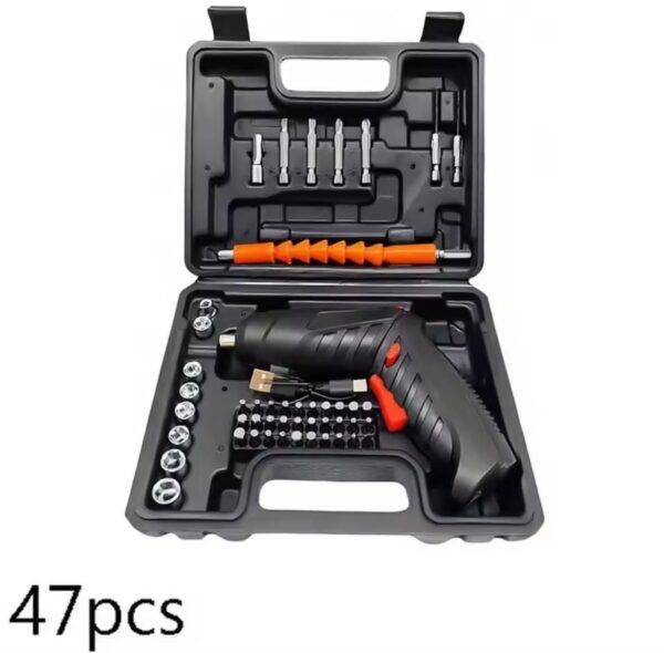 47-Piece Rechargeable Rechargeable Screwdriver Kit