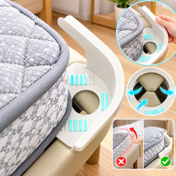 4pcs Set Latest Fixed Strip Quilt Holder Bed Sheet Holder to Prevent Bed Sheets from Slipping And Shifting Needle Free C