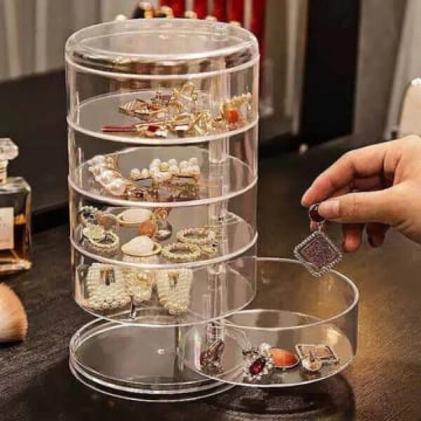 5 Layer Rotatable Jewelry Storage Box - High Quality