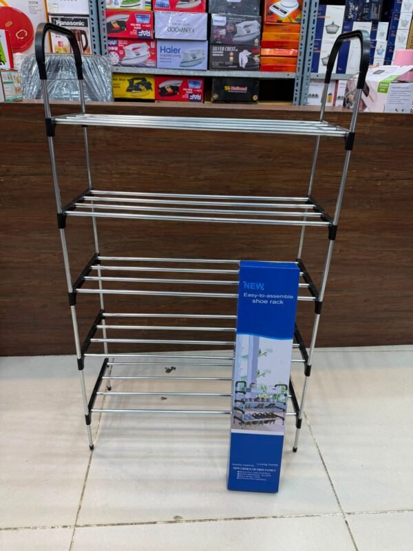 5-layer-stainless-steel-shoes-rack-1 5 Layer Stainless Steel Shoes Rack - Online in Pakistan