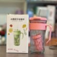 520ml Large Capacity Thumblar with Glass straw - Best Price in Pakistan
