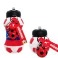 550ml/Folding Football-Shaped Compact Leak-Proof Silicone premium quality Water Bottle with lid