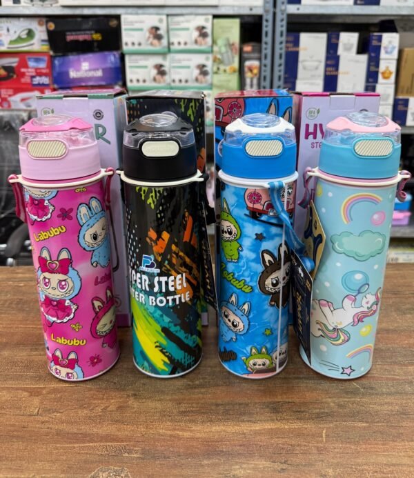 650ML Hyper Stainless Steel Water Bottle (Cold for 5hr) (Hot for 3hr) - Durable Design