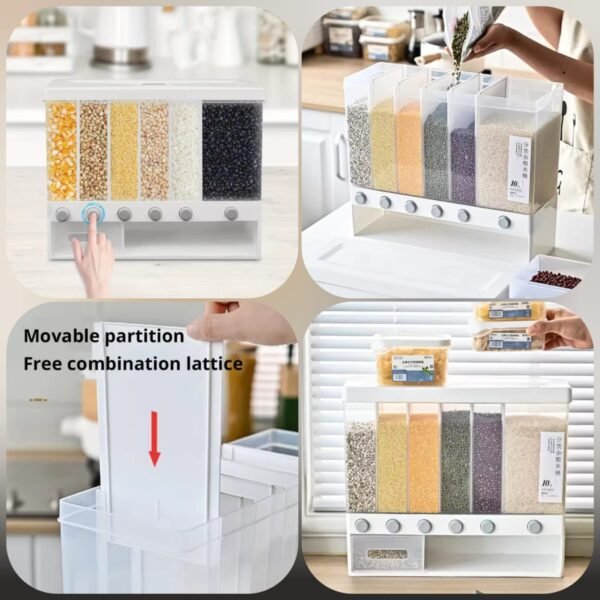 6in1 Cereal Dispenser (Box Packing) (Deluxe Quality)