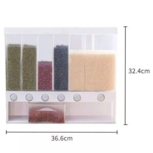 6in1 Wall-Mounted Cereal Dispenser - with Cash on Delivery