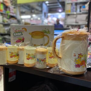 6pcs Glass and 1pcs Jug Set with Box Packing - with Cash on Delivery
