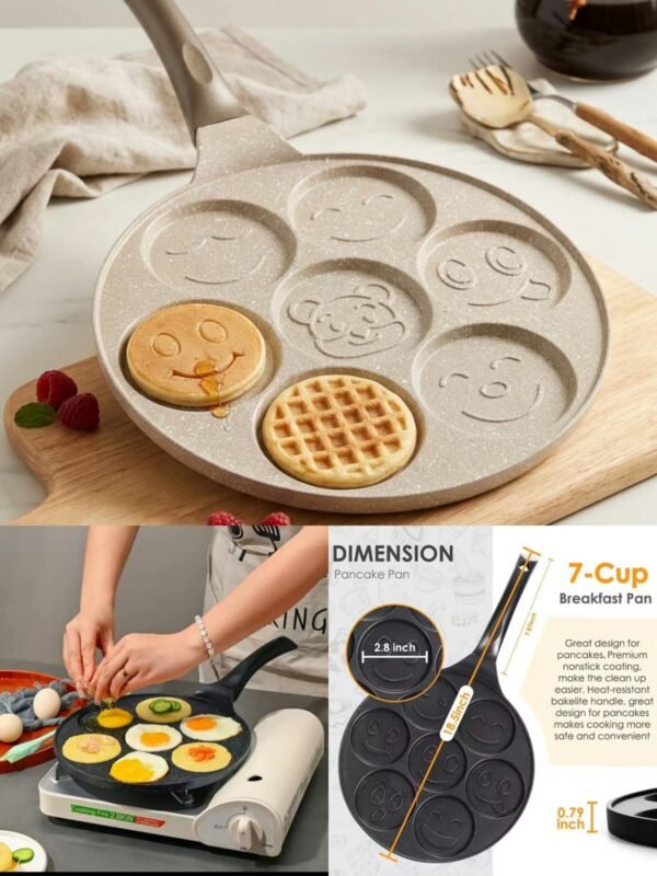 7 postion fry pan - High Quality