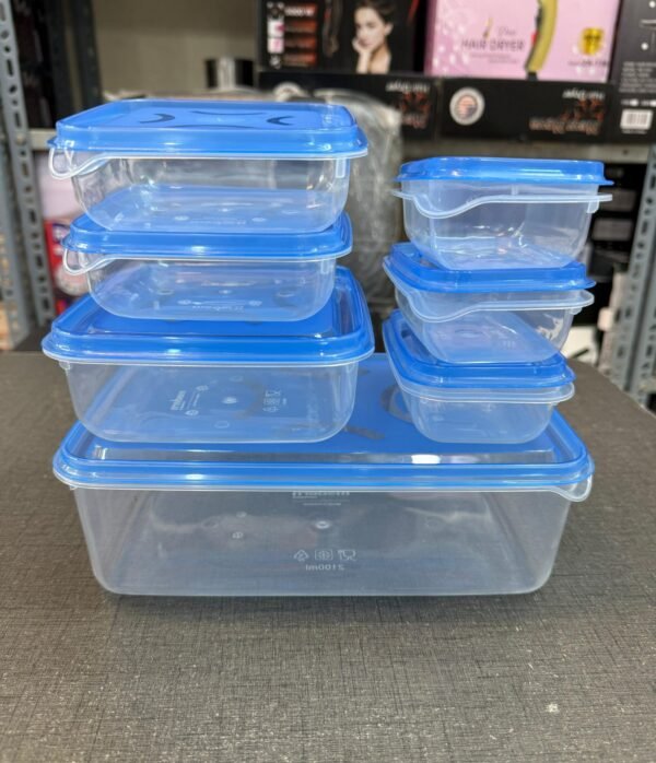 7pcs Thumb Lock Container - Durable Design