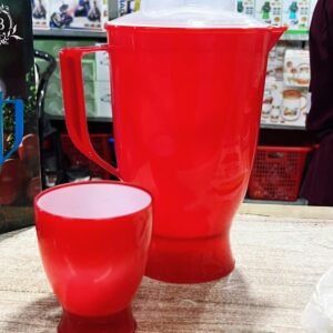 /7pcs - Set of 7pcs New Shiny Water Jug and Glass Set with Box Packing (Mix/Random colour) — photo 3 (Al-Atabah PK)