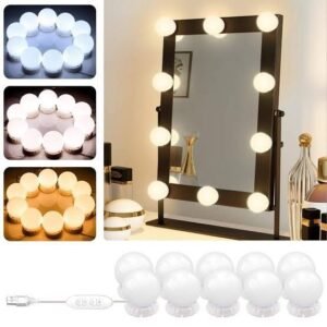 8 Bulb Vanity Light (3 Modes) USB Operated - with Cash on Delivery