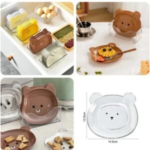 8pcs Bear Plate set - Durable Design