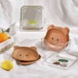 8pcs Bear Plate set - Durable Design