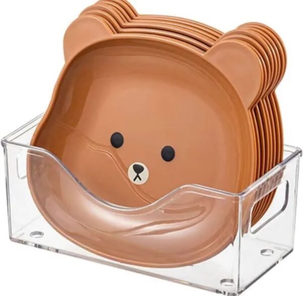 8pcs Bear Plate set - Durable Design