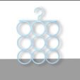 9 Ring Hanger Rack Scarf - for Home Use