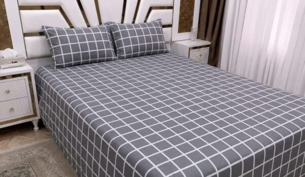 New Variety Pure Cotton King Size Bedsheet 3 Pieces