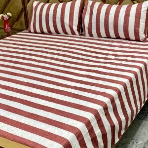New Variety Pure Cotton King Size Bedsheet 3 Pieces