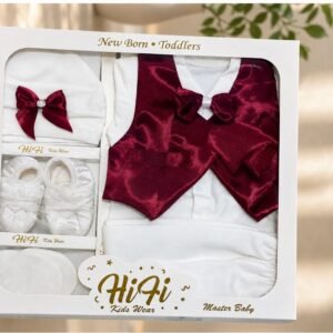New Born Gift Set - 6-Piece Turkish Style Baby Suit Set