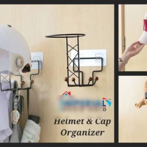 Helmet and Cap Organizer Wall Mounted Hook Rack