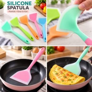 Flexible Silicone Spatula - Wide Head Cooking and Serving Spatula