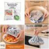 Aluminum Food Covers Pack of 10 - Insulated Foil Bowl Covers