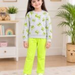 Girls Butterfly Print Sweatshirt & Trouser Winter Set