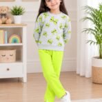 Girls Butterfly Print Sweatshirt & Trouser Winter Set